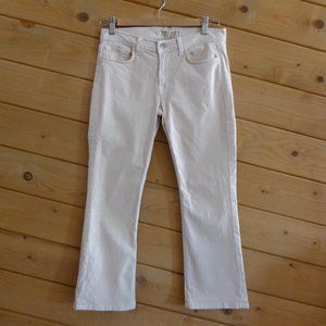 J Brand Gigi Mid Rise Boot Cut Flare Boot Cut Jeans Mublin Beige Short Petite